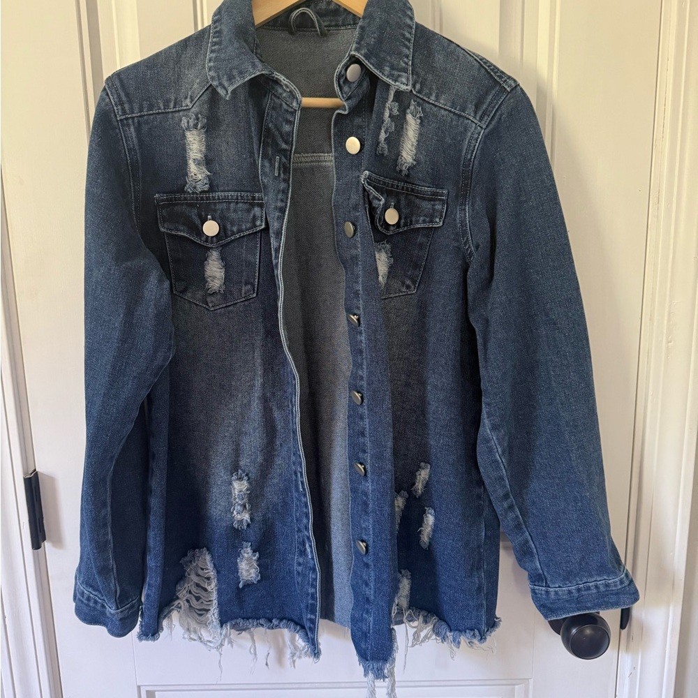 Distressed Denim Jacket